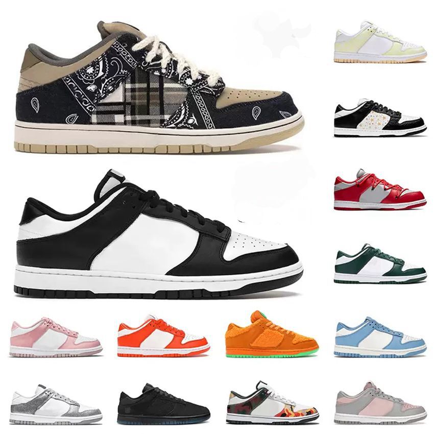 

Top Quality Mens Womens Sb Low Shoes Chunky Bears Medicom Toy Kentucky Travis Scotts Orange Civilist Men Women Casual Sneaker