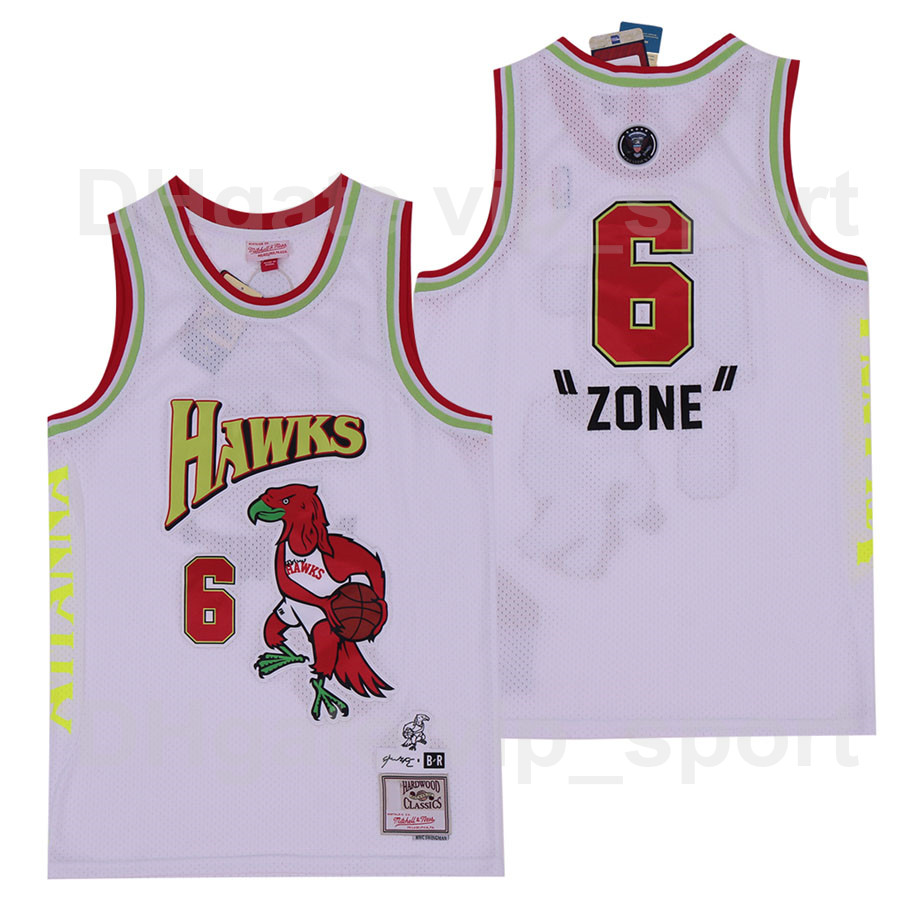 

Men Basketball #6 Zone BR Remix Future X Jersey Atlanta Bleacher Report Sport Limited Edition Team White Color Pure Cotton Breathable High Quality, Black