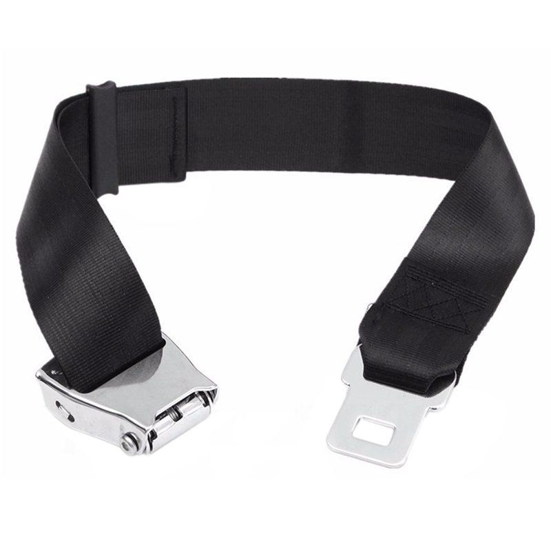 

Dog Apparel 80cm Adjustable Airplane Aeroplane Airline Extension Extender Seat Belt Buckle, Black