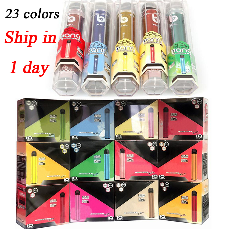 

Top quality Bang XXL Disposable cigarette XXtra Vapes Pen 5% 2% nic Device kit 800mAh Batterys 6ml Pods Vapors 2000 Puffs