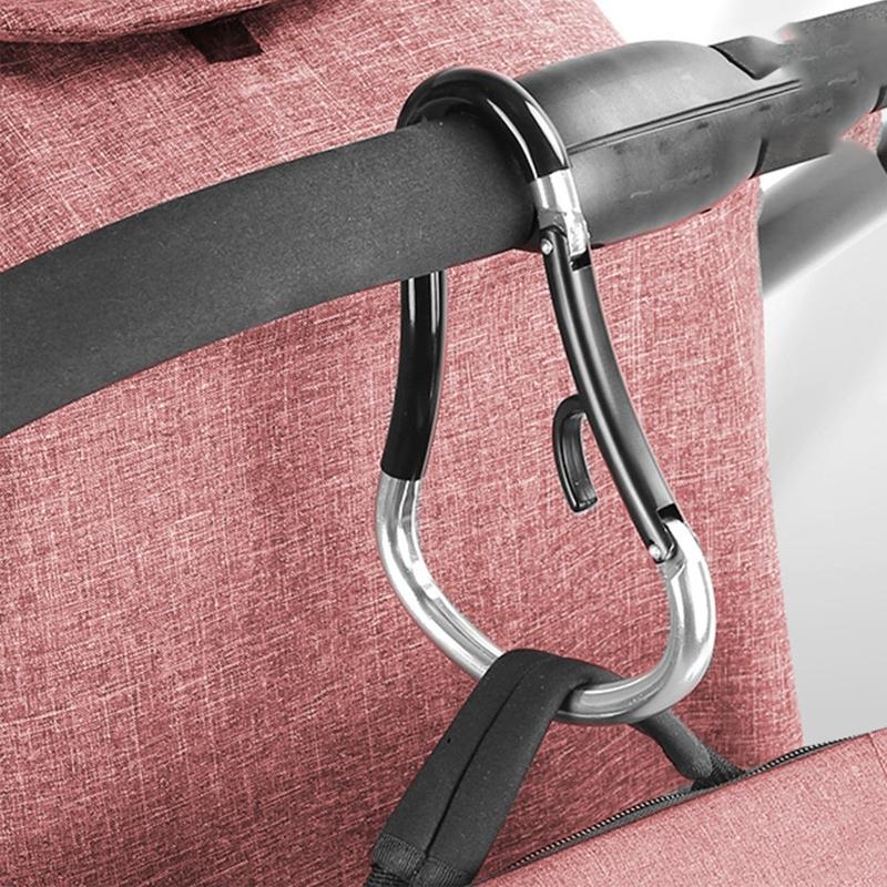 

Stroller Parts & Accessories Baby Hook Carabiner Gourd-shaped Aluminum Alloy Organizer For Mommy Walking Shopping Bag Clip