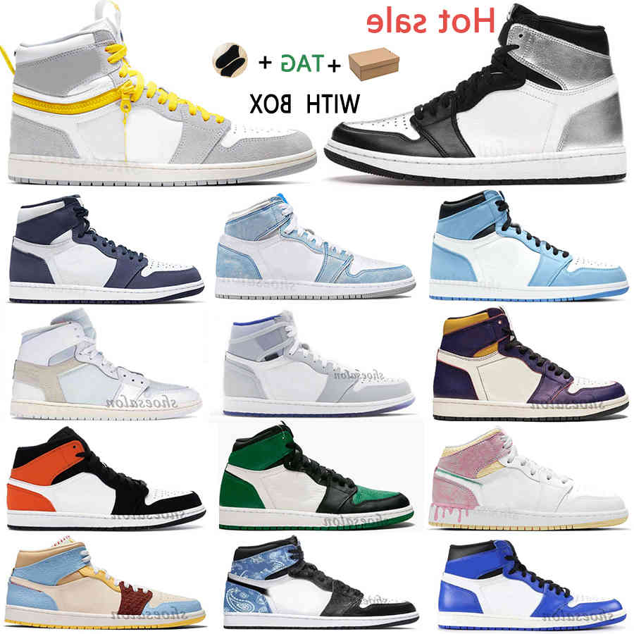 

switch 2021 men light smoke shoes University Blue J Balvin x jumpman 1 high OG 1s Colores Vibras Hyper Royal women Boots Silver Toe, 28