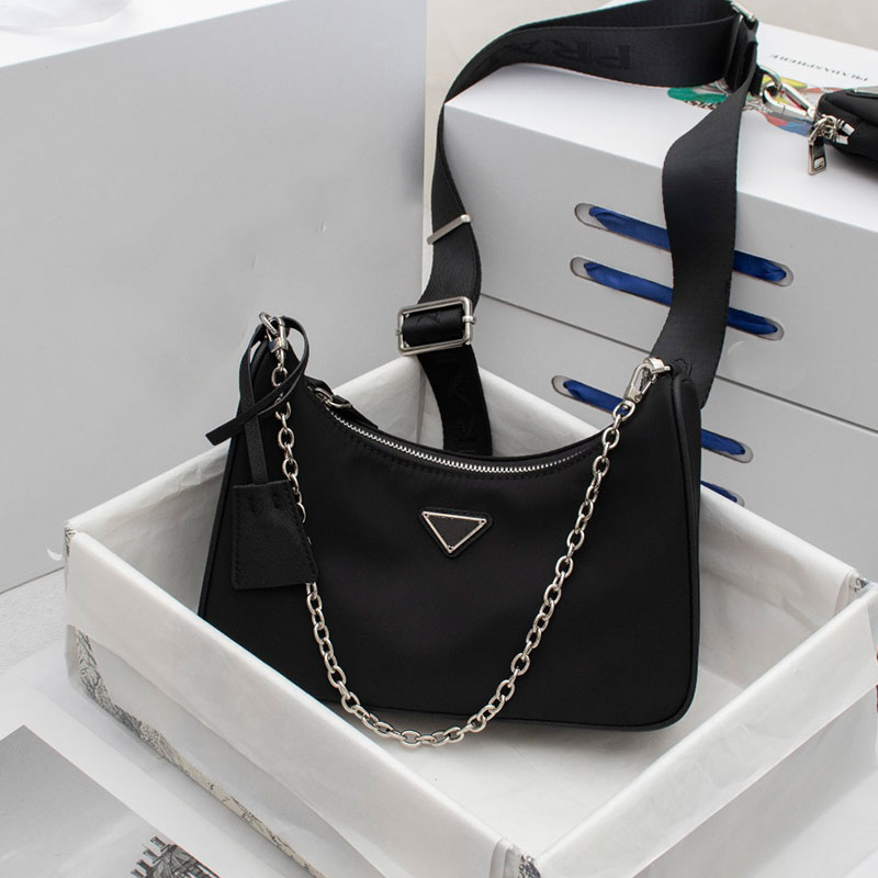 

2022 fashion Re-Edition 2005 Nylon woman luxurys men designers bags lady Womens mens crossbody tote Hobo Shoulder Purses Handbags Bag wallet backpak 02