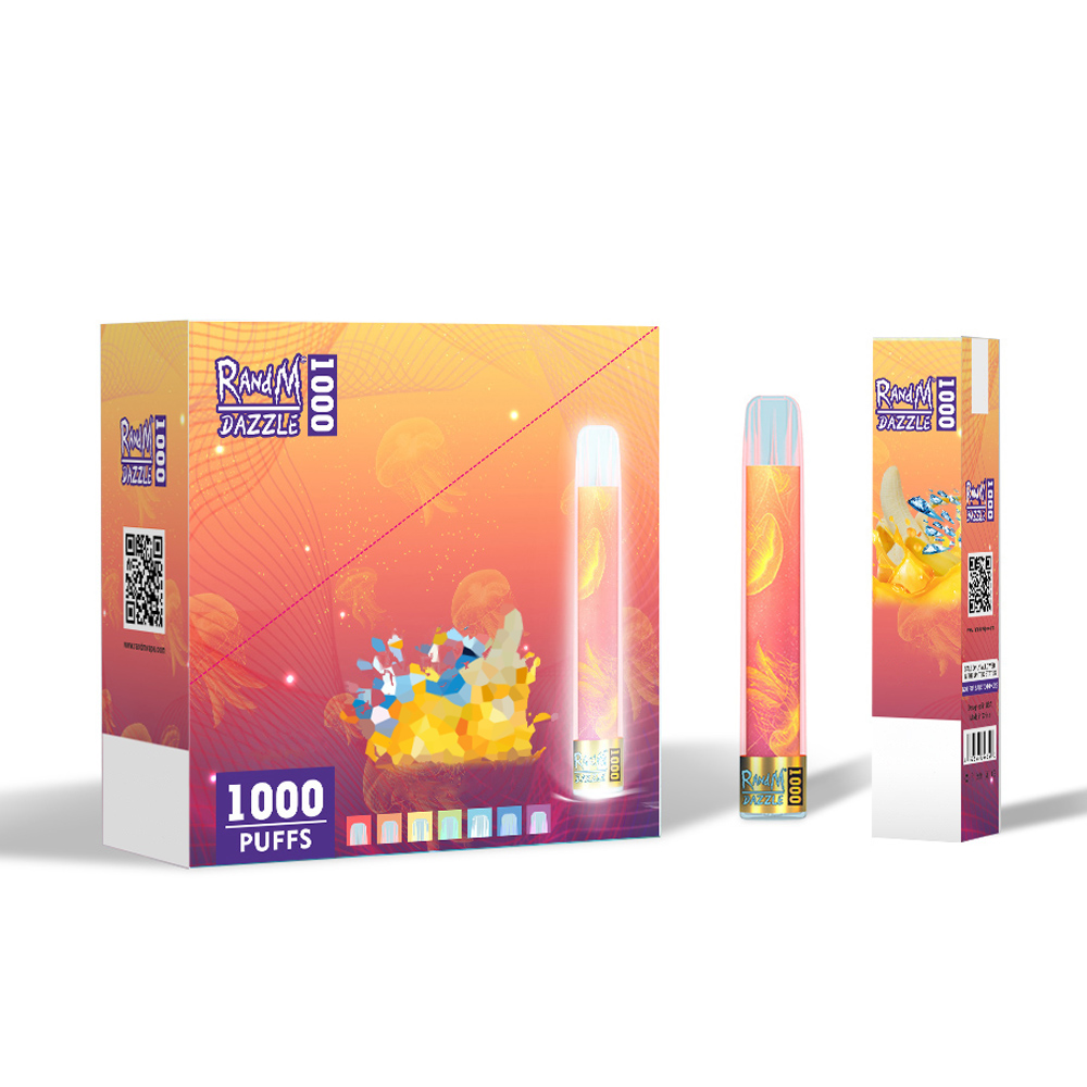 

Original RandM electronic 1000 light-emitting Ecigarette Cigarettes cigarette pen RGB lamp 10 flavors optional disposable atomizer wholesale