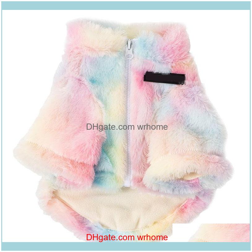 

Pet Supplies Home & Gardencolorful Puppy Clothes Designer Dog Small Cat Luxury Hoodie Schnauzer Yorkie Poodle Rainbow Coat Apparel Drop Deli, White