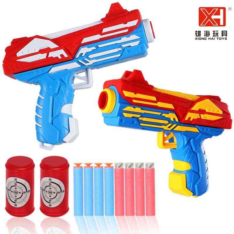 

children's soft 3-6-year-old xionghai toy can launch suction cup bullet xh669 double gun version