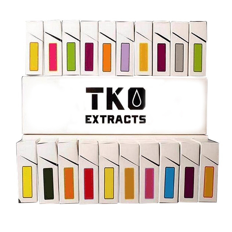 

TKO Ceramic Coil Cartridge Glass Atomizer Black White Vape Carts 0.8ml 1.0ml Empty 510 Thread Thick Oil Packaging Freeshipping