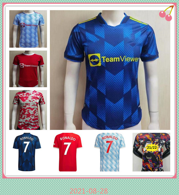 

21 22 SANCHO ManCheSter soccer jerseys UNiTeD Player version BRUNO FERNANDES MARTIAL UtD POGBA RASHFORD football shirt 2021 2022 uniform, Black;yellow