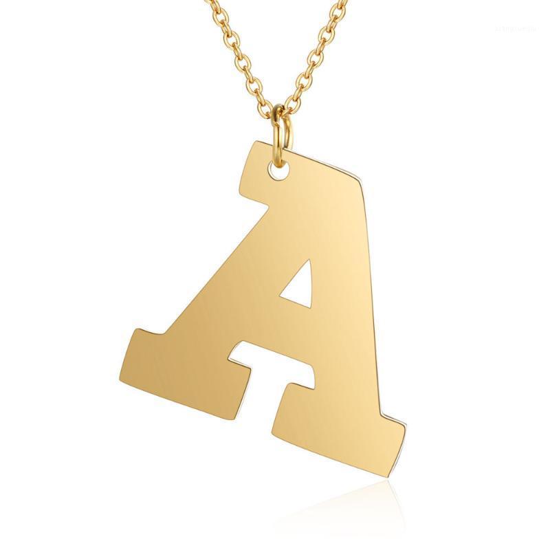 

Pendant Necklaces 26 English Style Custom Capital Initial A-Z Letter Beauty Vintage Font Personalized Gold Plating Necklace Ets, Silver