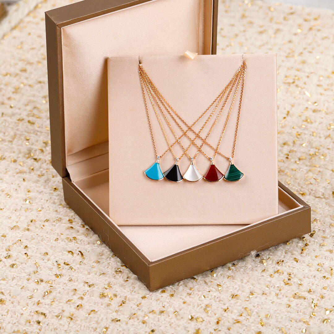 

S925 silver pendant necklace with white shell and red agate malachite turquoise for women wedding jewelry gift have box stamp PS7312