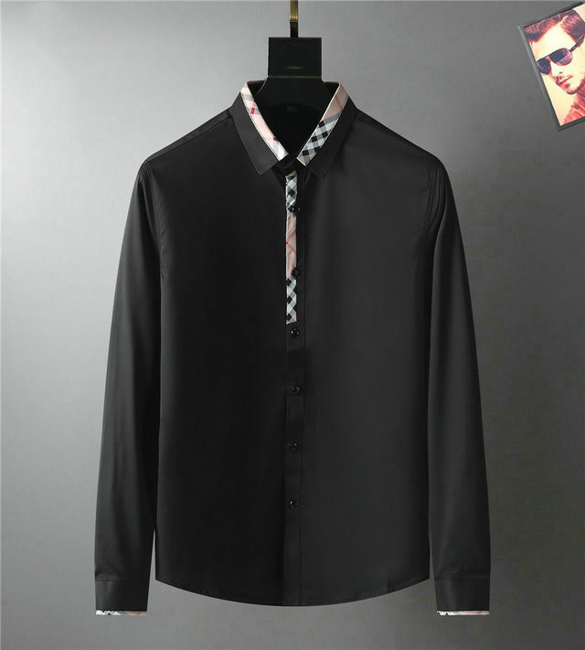 

2021 Polka Dot Mens Designer Shirt Autumn Long Sleeve Casual Dress Shirts Style Homme Clothing M-2XL#93, Black