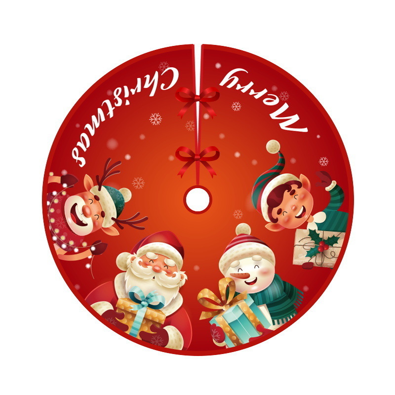 

2021 Latest Christmas Festive & Party Supplies Skirt creative exquisite printing tree bottom Decoration