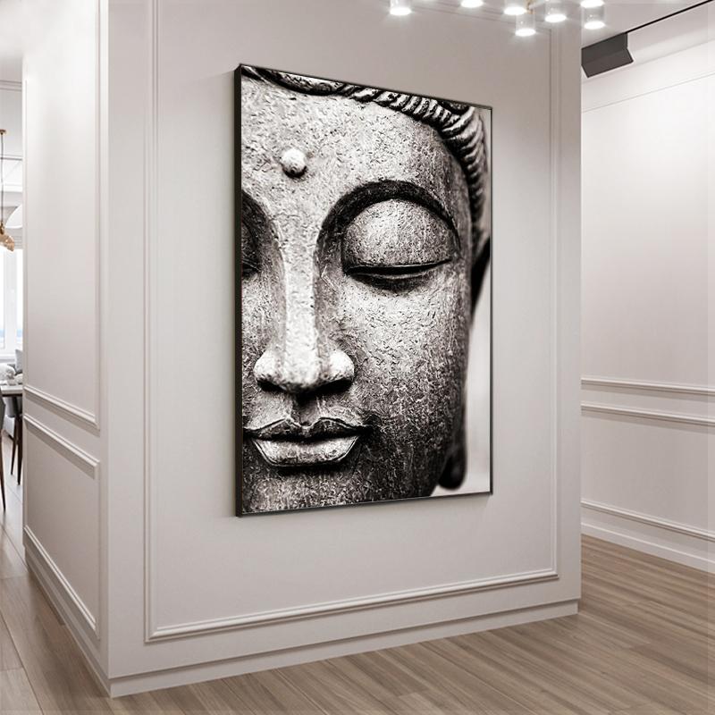 

Paintings Canvas Buddha Statue Wall Art Abstract Posters And Prints Buddhism Decorative Pictures For Home Decor