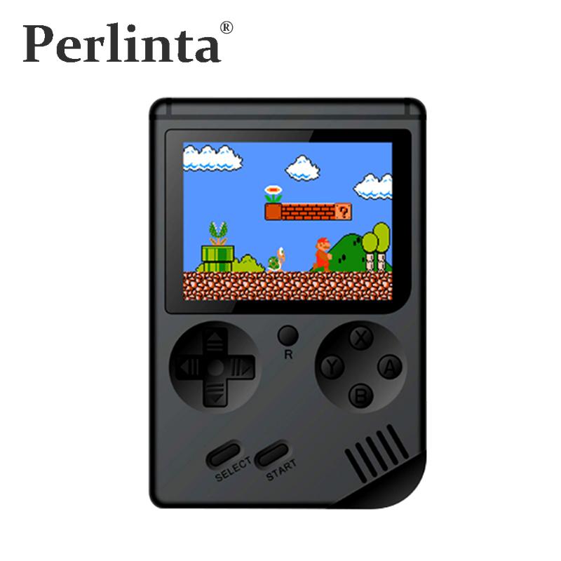 

Portable Game Players Perlinta 3 Inch 8 Bit Retro Mini Rechargable Handheld Console Player Inside 168Games