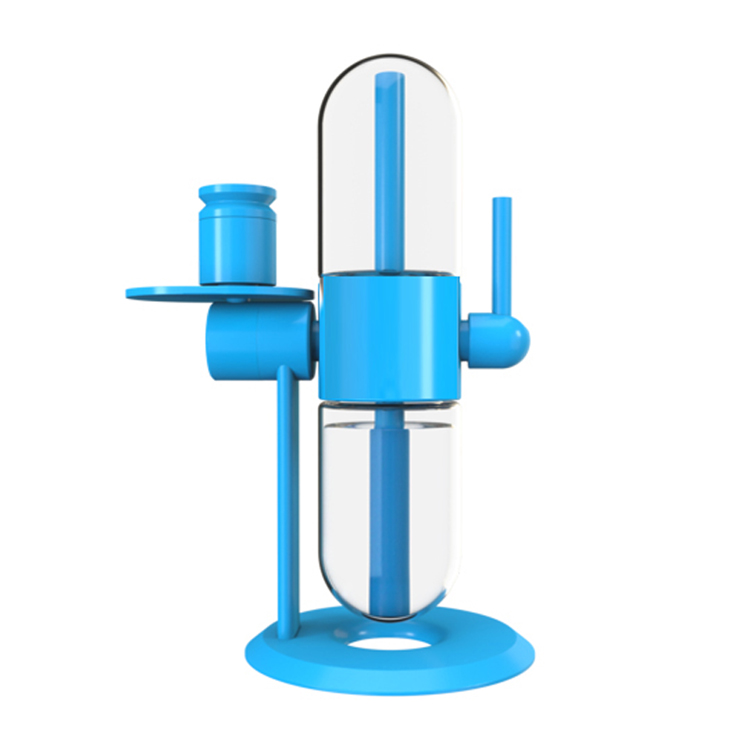 2021 April Stunden Gravity Hookah E cigarette Kits Smoking Accessories Glass Bong dabbing rig kit Water Pipe Recycler For Tobacco Dry Herb Oil Va-image-698873921