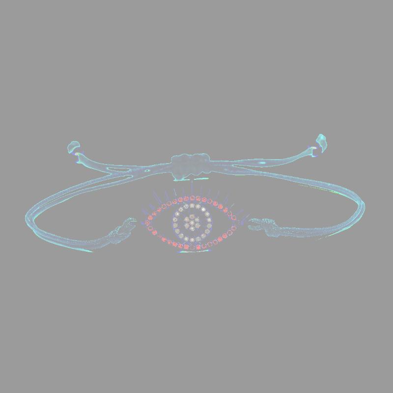 

Charm Bracelets Trendy Cubic Zirconia Lucky Hollow Out Turkish Evil Eye Bracelet Women Braided Rope Chain Blue Eyeball Bangle Jewelry Gift, Golden;silver