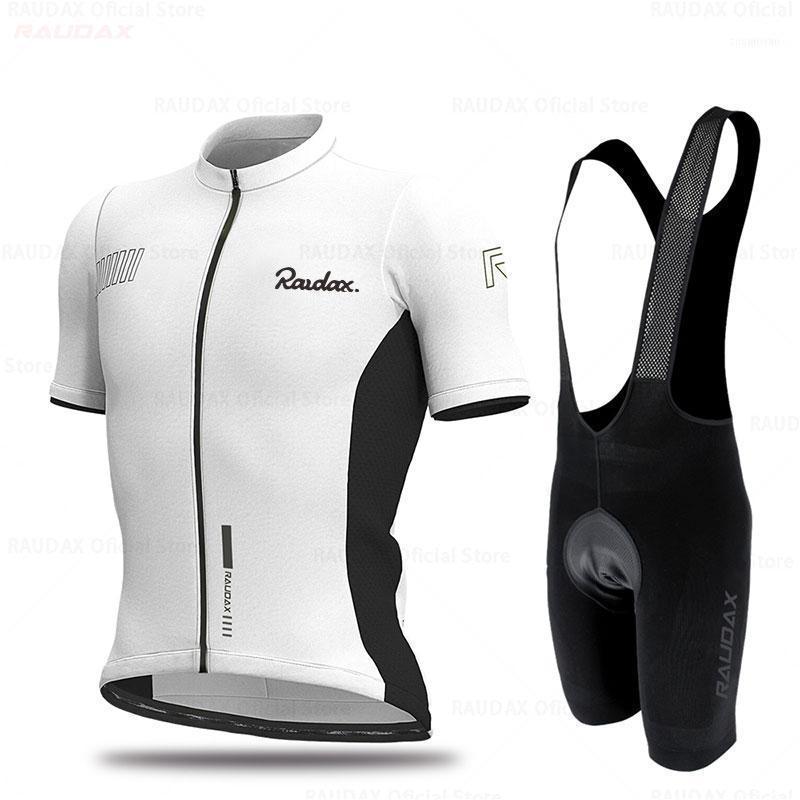 

Racing Sets Raudax 2022 Cycling Bicycle Uniform Summer Jersey Set Road Bike Clothes MTB Wear Breathable Cycl Clothing, Short sleeve suit