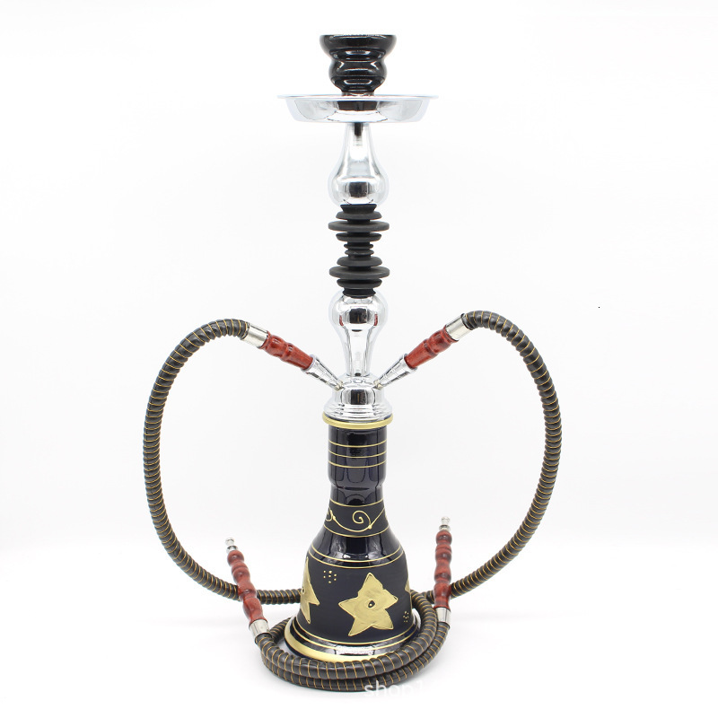 

Hookah Bottle Arab Finished Medium Single and Double Tube Bar Glass Pipe Accessories