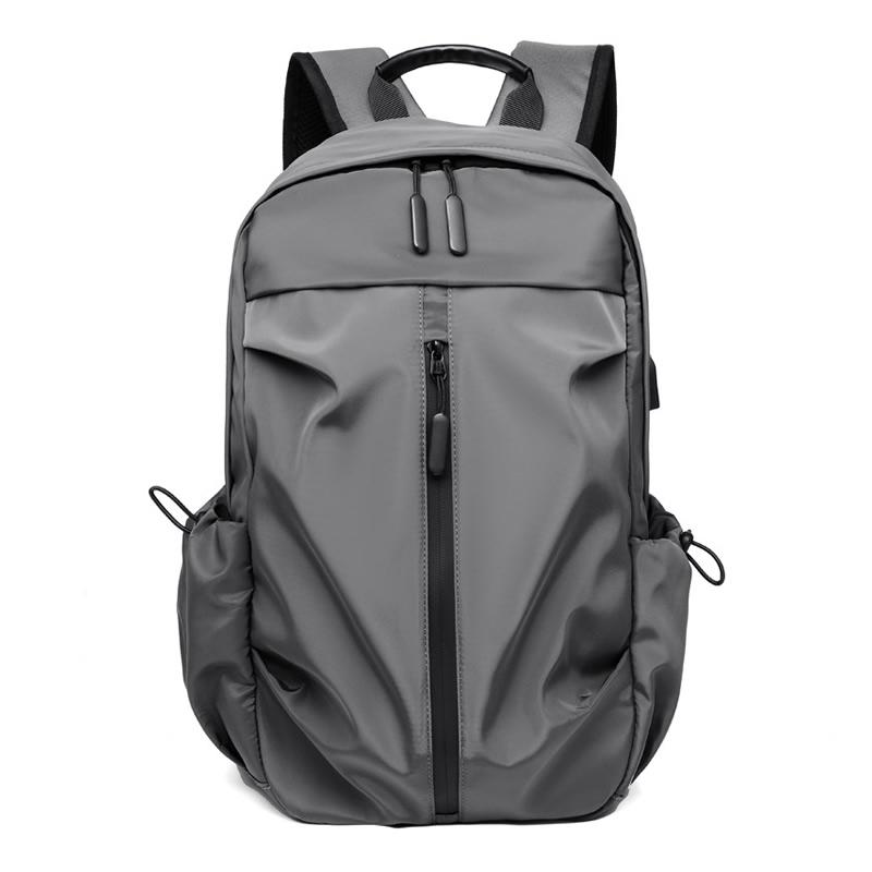 

Backpack Men's Fashion Waterproof Oxford Laptop Bag Breathable Business Travel Backpacks Simple Color Leisure Chest Racksack, Gray chest bag