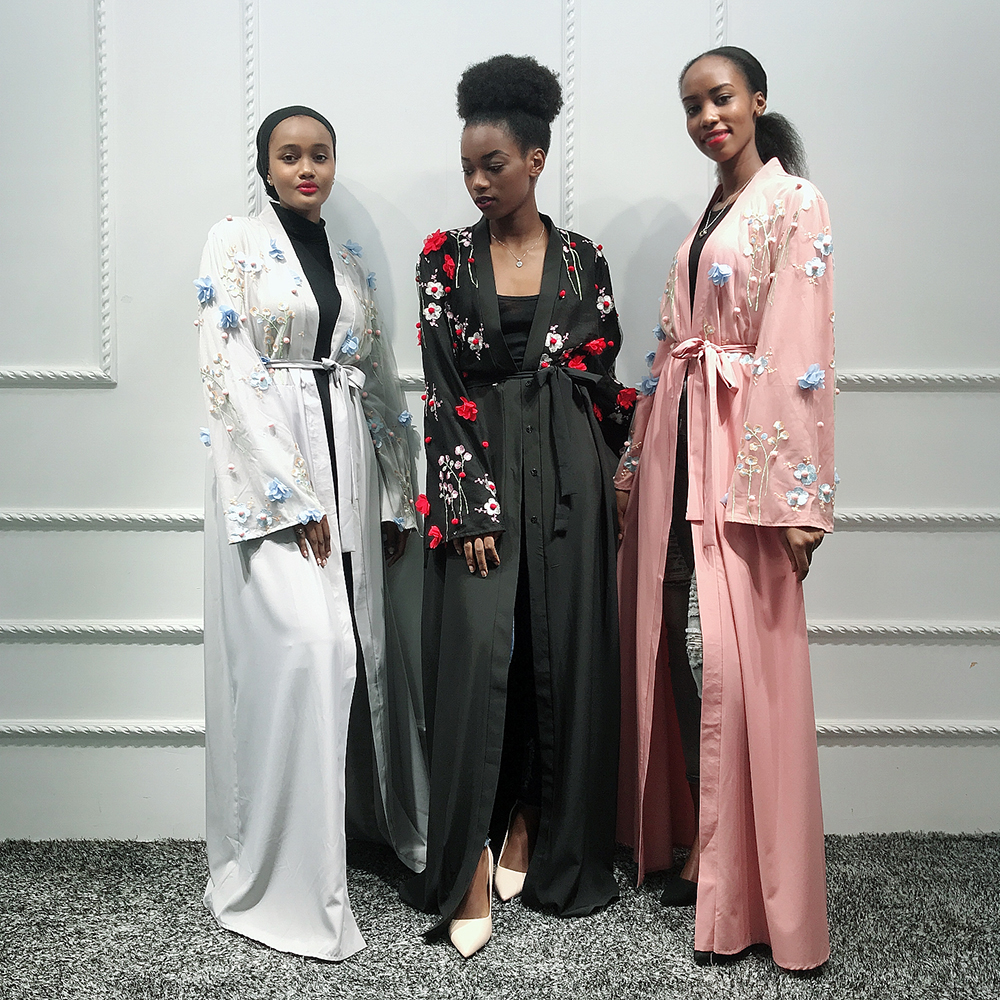 

Kimono Abaya Cardigan Turkish Muslim Hijab Dress African Dresses For Women Coat Kaftan Dubai Caftan Islam Clothing Robe Longue