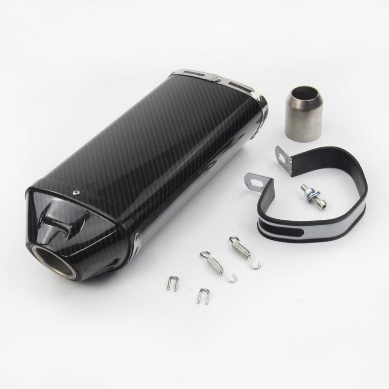 

Motorcycle Exhaust System Muffler Escape 51mm Carbon Fiber Tip Pipe For Universal ZX6R ZX636 CBR1000RR CBR600RR