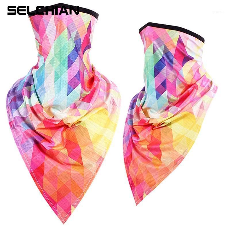 

Scarves Silk Quick-drying Breathable Bandana Mesh Tube Triangle Face Scarf CS Masked Headband Men Women, Blue;gray