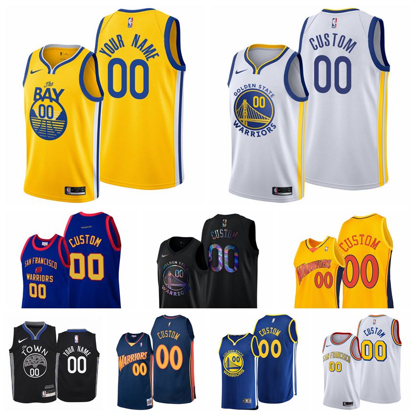 

Golden State Warriors Basketball Jerseys 30 Stephen Curry 11 Klay Thompson 33 Wiseman #00 Custom Stitched Mens 2021-22 City Edition Nike NBA Jersey S-6XL, As photo