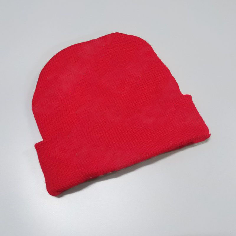 

High-end designer autumn and winter warm knitted hat fashion letter embroidered beanie outdoor sports ear protection skull cap, Black