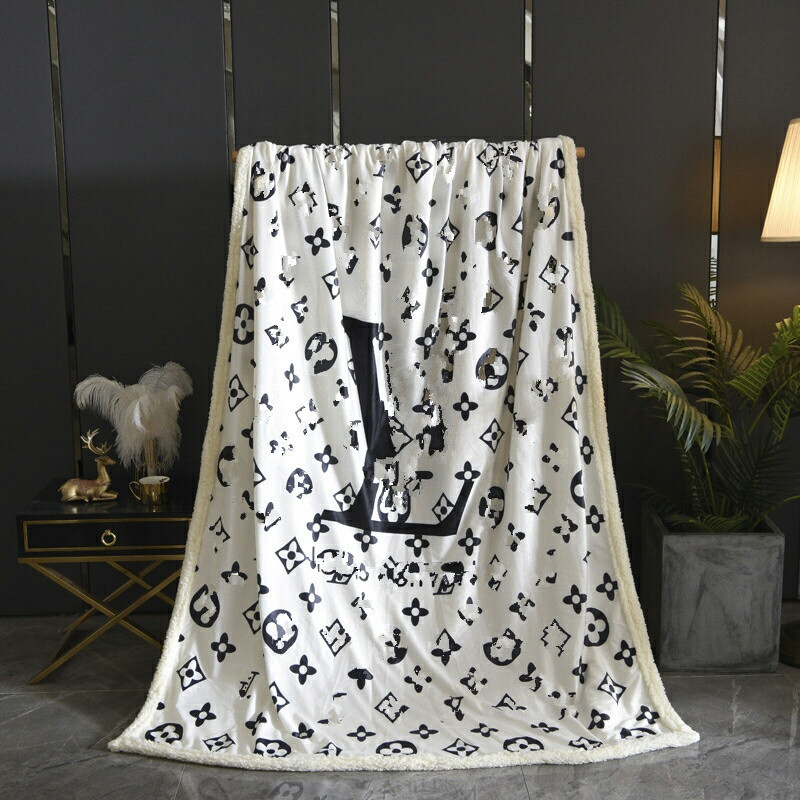 

fashion ins style blanket home car sofa blankets high quality letter pattern