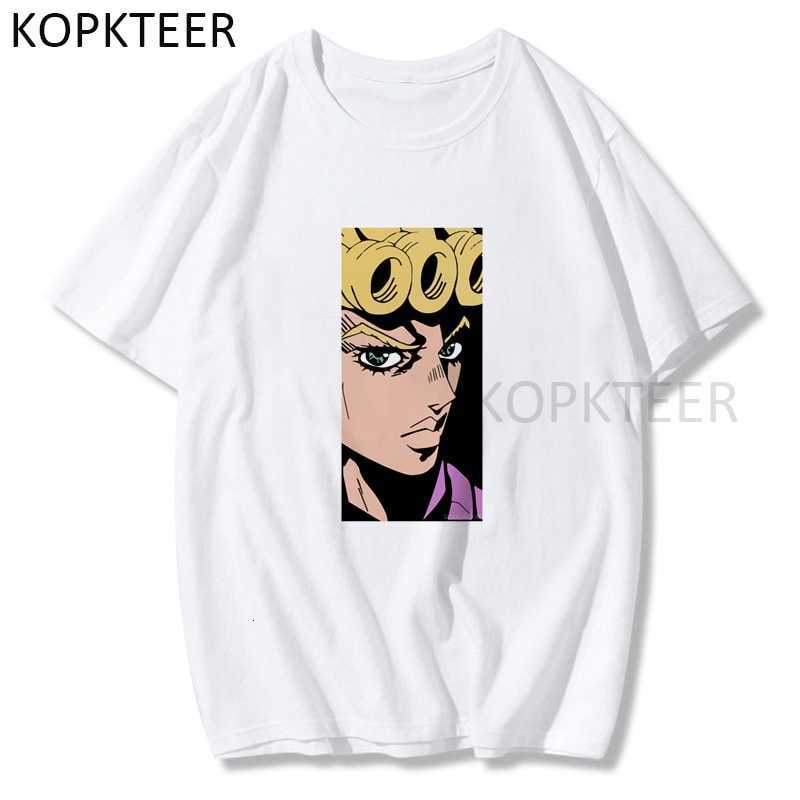 

Giovanna Blue Mista Jojos Bizzare Adventure t Shirt Graphic Print Japanese Anime Style Tshirt Streetwear Tops Tee o Neck T-shirt