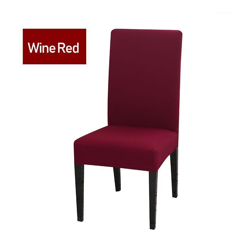 

Chair Covers 1PC White Elastic Spandex Dining Cover Office Seat Anti-dirty For Kitchen Housse De Chaise