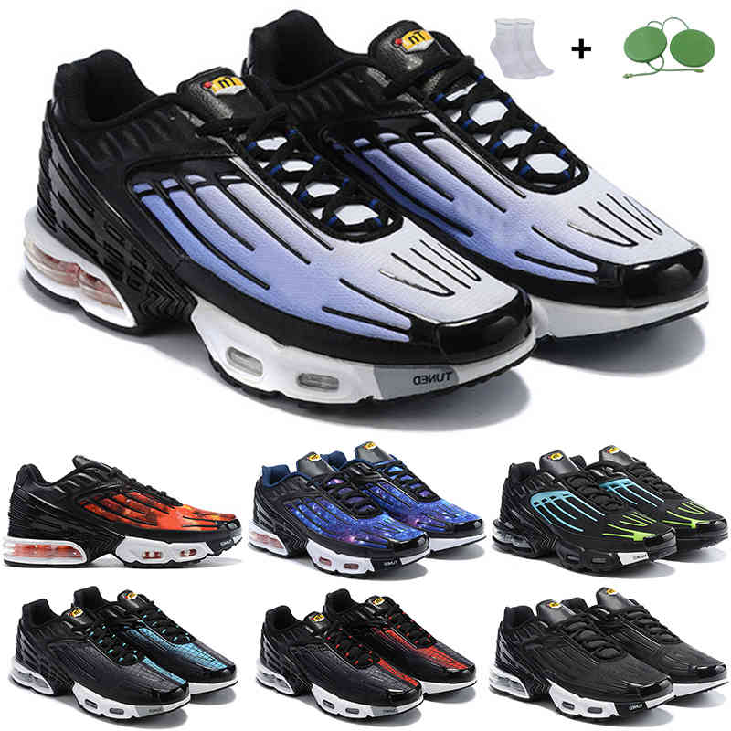 

2022 Arrival Tn Plus 3 Women Men Running Shoes Triple Black Iridescent White Laser Blue Bred Hyper Violet sunset mens outdoor trainers chaussures shoe, Triple white 36-45