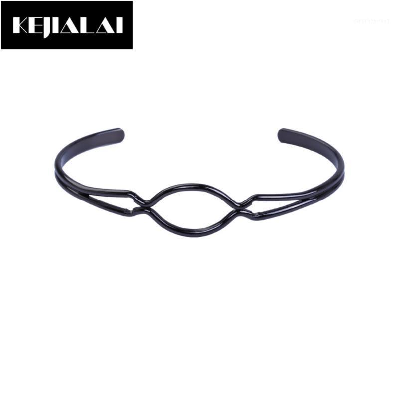 

Open Women Fashion Jewelry Black Gun Plated Bangles & Bracelets Pulseira Feminina Lovers Gift Friend Bangle