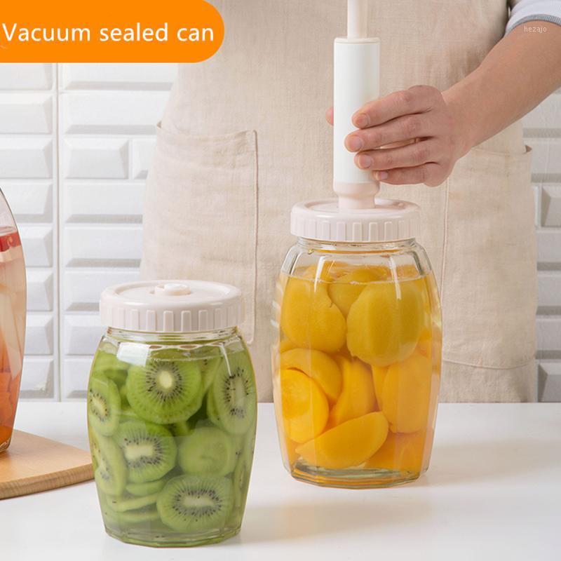 

Storage Bottles & Jars Glass Sealed Jar Kitchen Mason Bottle Candy Enzyme Kimchi Food Containers