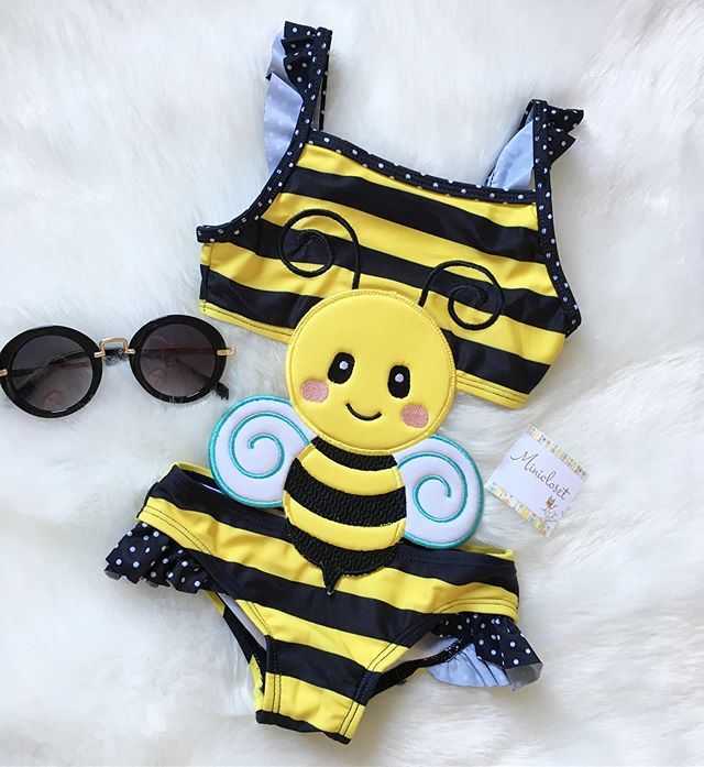 

Lovely Infant Baby Girls Boys Bikini Cartoon Print Sleeveless Summer Beachwear Outfits 4 Style 210722, Red