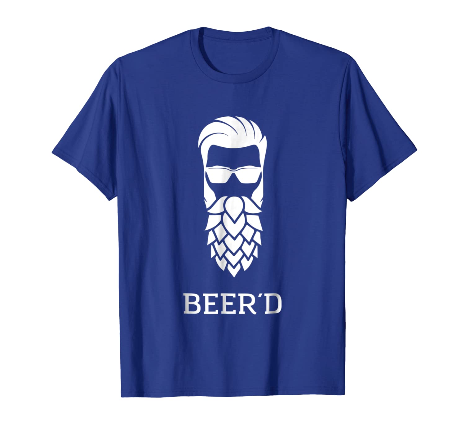 

beer'd beer hop hipster beard - funny t shirt, White;black