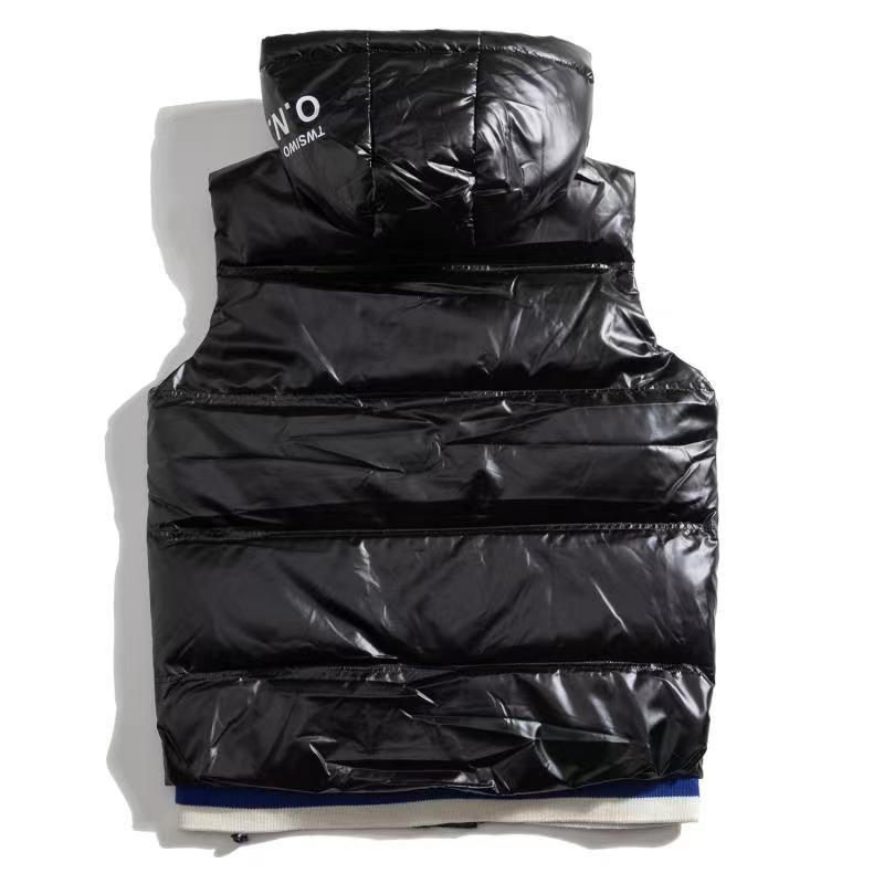 

Fashion Men vest Down cotton waistcoat designs Mens and women's No Sleeveless Jacket puffer Autumn Winter Casual Coats Couples vests Ke, Black;white