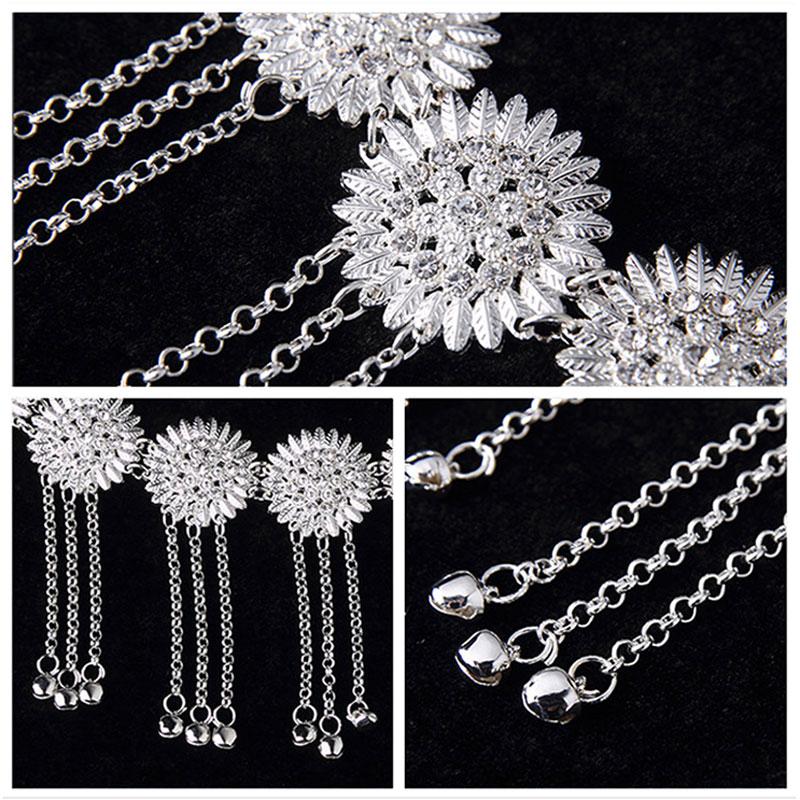 

Belts 2021 Vintage Belly Chain With Bell Silver Metal Alloy Fringe Tassel Body Women Performance Show Sexy Dance Waist