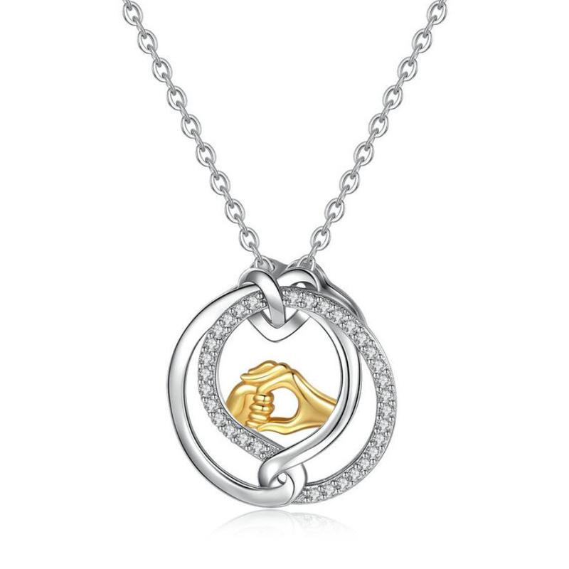 Pendant Necklaces Mother&#039;s Day Necklace Mom Baby Original For Birthday Days Gift Family Jewelry-image-708525881