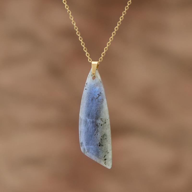 

Pendant Necklaces Modern Golden Chain Necklace Moon Stone Natural Trendy Women Neckless Jewelry Drop, Silver