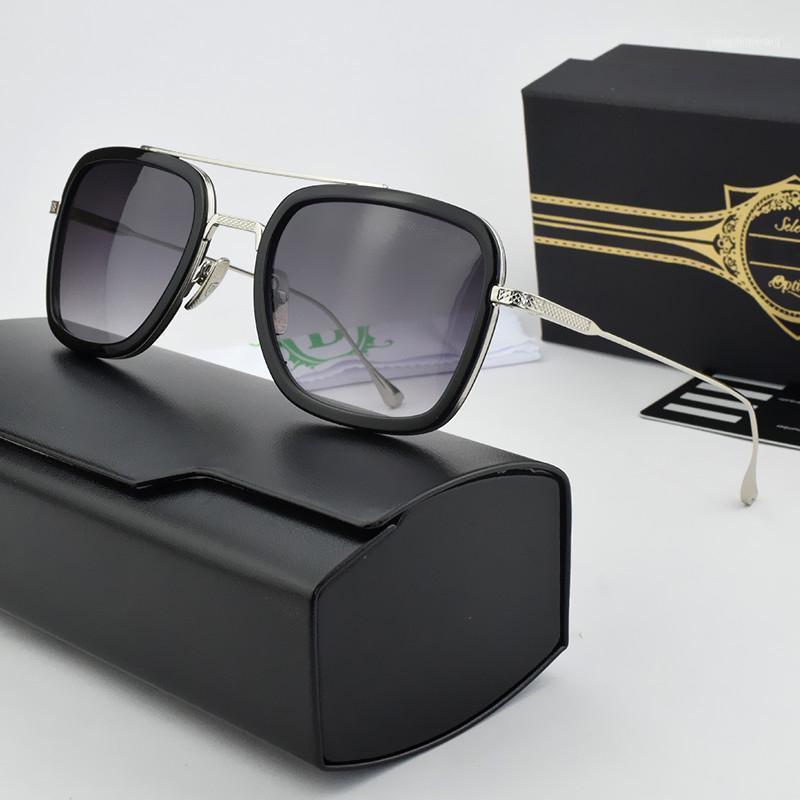 

Sunglasses FLIGHT 006 Square Men 2021 Retro Mirror Vintage Anti-Glare Driver's Fashion Sun Glasses, White;black
