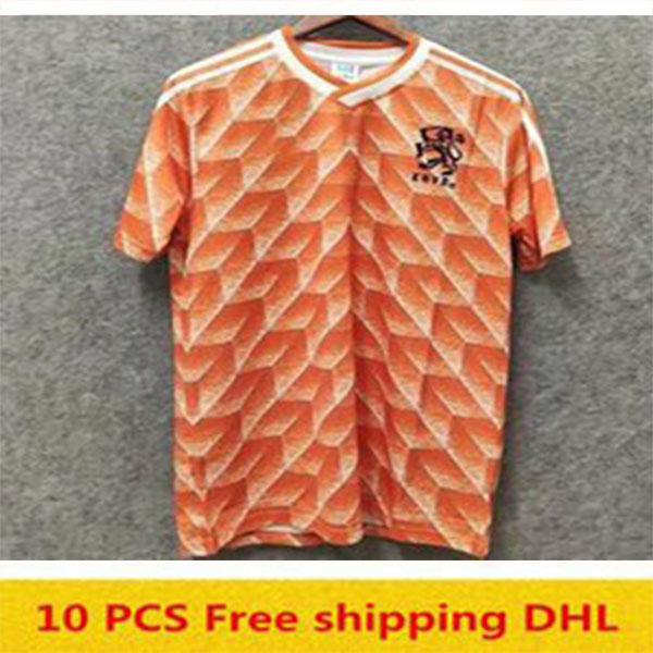 

Best quality retro 1988 Netherlands soccer jersey size S-XXL, Black;yellow