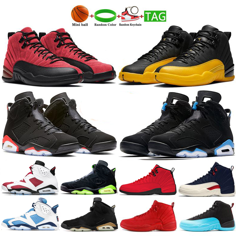 

Jumpman12s Bulls Men Basketball Shoes 6s Infrared Reflective UNC DMP Carmine mens 12s University Gold Dark Purple trainers sneakers outdoor sports Eur 40-47, #24 dark grey