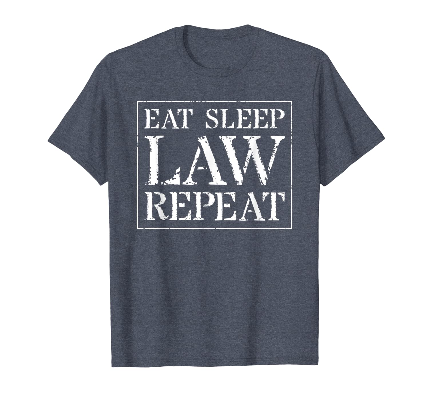 

law school t shirt: eat sleep law repeat, White;black