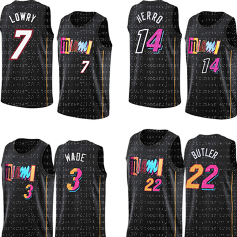 

Kyle 7 Lowry Jimmy 22 Butler Jersey Miam i Tyler 14 Herro Hea t Dwyane 3 Wade Basketball Jerseys Duncan 55 Robinson Bam 13 Adebayo Black Pink Blue White Red -XXL Mens, Jersey +patch