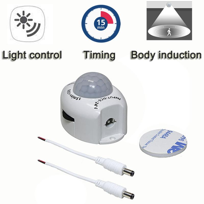 

Smart Home Control DC5V 12V 24V Body Infrared PIR Motion Sensor Switch For LED Light Strip Automatic Timer