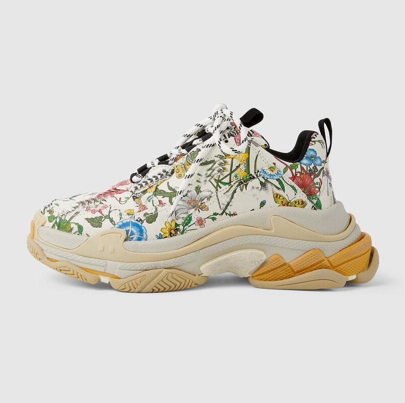 

Designer luxury Women men shoes The Hacker Project Triple S sneakers 100 Rhyton sneaker trainers Multicolor Casual shoe C1, Color 45