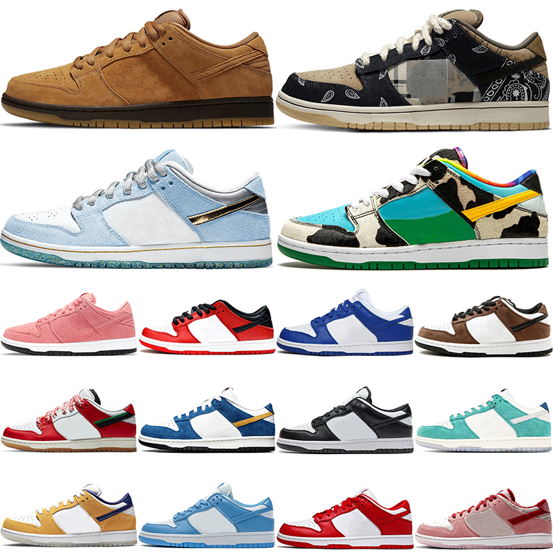 

SB Dunks Running Shoes Low Men Women Holiday Special Wheat Mocha Chicago Kentucky TS Brown mens womens Sneakers University Blue Red Size 36-45, #1 holiday special 36-45