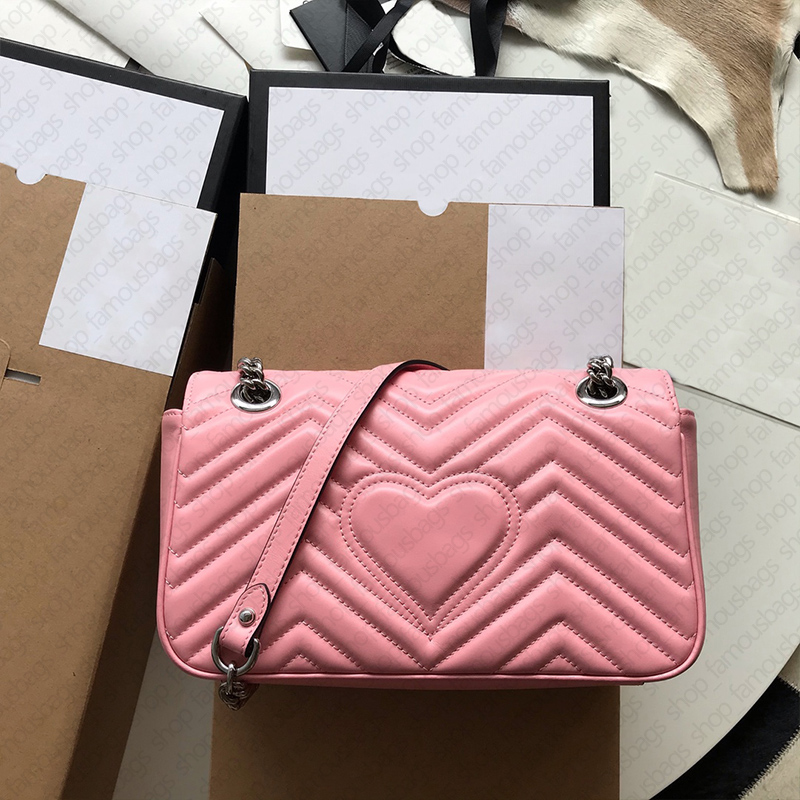 

Women Marmon Hearts Zig Zag Quilted chain flap bag with date code zipper pocket large 26cm pink cowhide leather Shoulder Crossbody Luxurys Designers Bags, Contact us