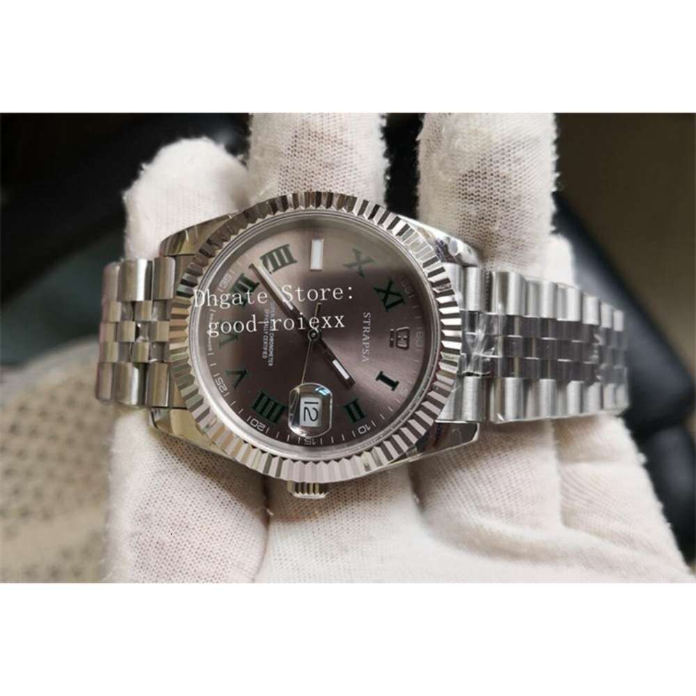 

18 Style 41mm Mens Roman Wimbledon Automatic Asia Factory Watch Date Jubilee Bracelet 126300 Watches Men 126334 Just Crystal Wrist donatella, Black